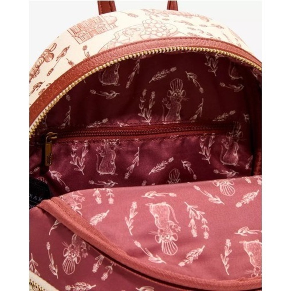 Loungefly Disney Pixar Ratatouille Scenic Allover Print Mini Backpack New w/Tags - Picture 12 of 12
